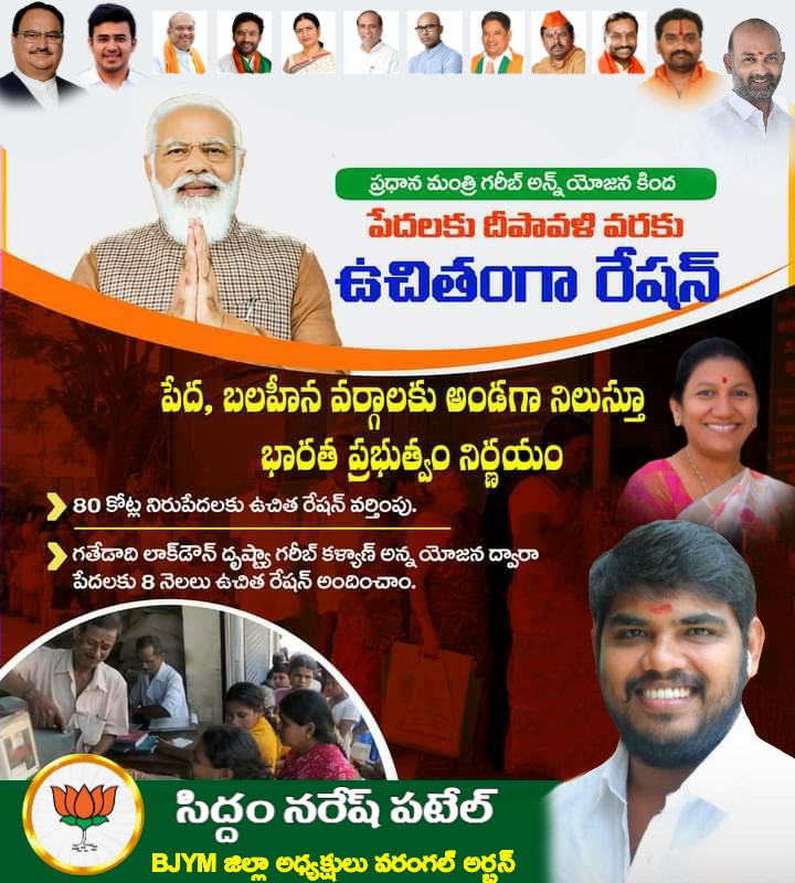 Siddam Naresh Patel | BJYM District President | Warangal Urban | Telangana | BJP | the Leaders Page