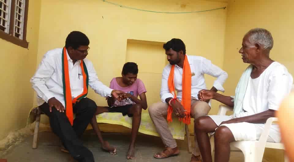 Goli Prabhakar | District President of SC Morcha | BJP | Booth Committee President | Vice President of Division SC Morcha | Incharge of Himayath Nagar assembly constituency | Hyderabad City Executive Member | State SC Morcha Executive Member | Incharge of Warangal District SC Morcha | Nalgonda District General Secretary | President of SC Morcha | Incharge of Tungaturti constituency | State Secretary of SC Morcha | Incharge of Rayalaseema Zone | State Official Spokesperson of SC Morcha | State President of the Disability Rights Committee | Aitipamula | Kattangoor | Nakrekal | Nalgonda | Telangana | theLeadersPage
