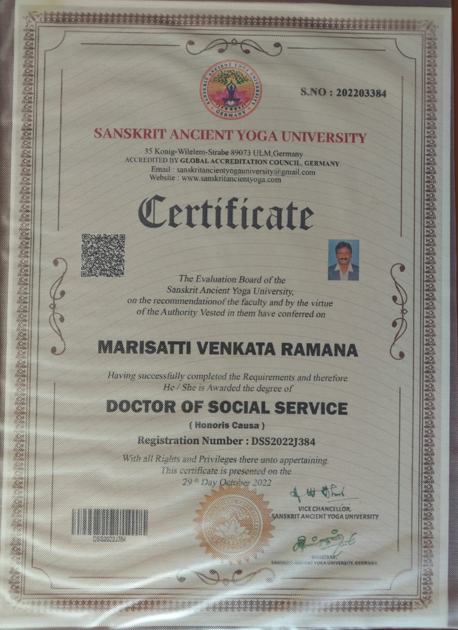 Dr Marisetty Venkata Ramana | District Executive Member | Visakhapatnam | BJP | the Leaders Page